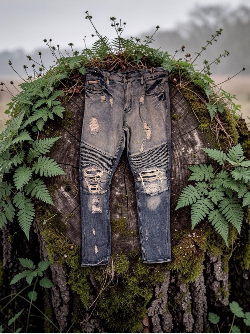 Heritage by America Denim Distillery Distressed Denim Jeans Men's Sz 40x34